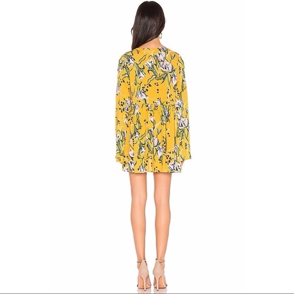 Free People Bella Printed Tunic in Yellow Combo - Picture 3 of 9